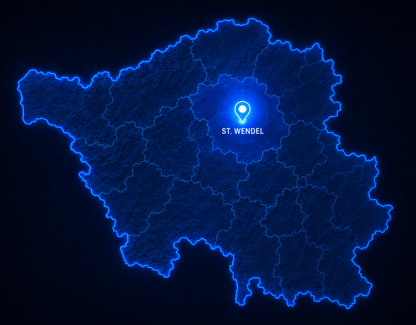 Karte Saarland